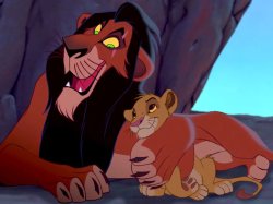 Simba talks with scar Meme Template