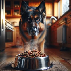 rabid dog guarding his food Meme Template