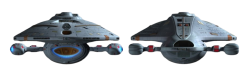 USS Voyager Front And Back View Transparent Background Star Trek Meme Template