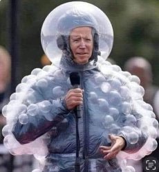 Biden bubble suit Meme Template