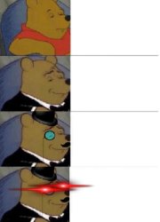 Winnie the Pooh Good Better Best Insane Meme Template