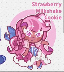Strawberry Milkshake Cookie Fanchild Meme Template