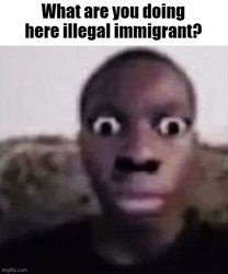 What Are You Doing Here Illegal Immigrant Meme Template