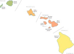 Map of Hawaii Meme Template