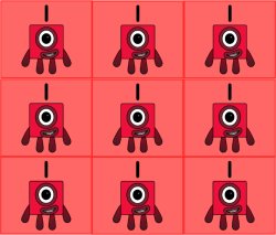 numberblocks in bonziworld Meme Template