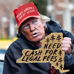 Trump Begging With Cardboard Sign Meme Meme Template