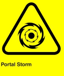 SCP Warning Portal Storm Label Meme Template