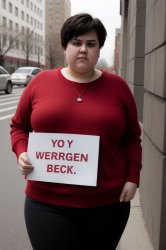 Angry Obese Feminist Meme Template