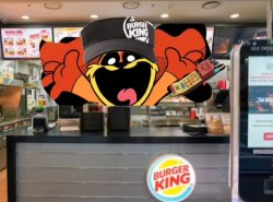 Dogday Working at Burger king Meme Template
