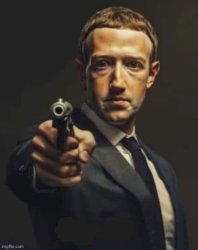 zuckerburg with gun Meme Template