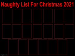 Naughty list meme Meme Template