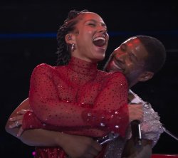 Usher and Alicia Keys Meme Template