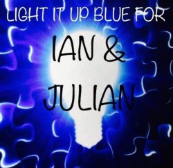 Light It Up Blue For Ian & Julian Meme Template