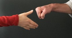 Fist bump hand shake fail Meme Template