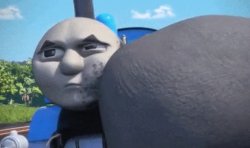 Thomas and hippo Meme Template