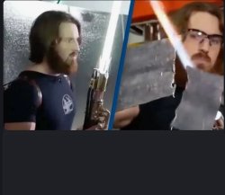 lightsaber Meme Template