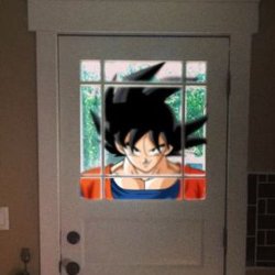 Goku appears at your door Meme Template