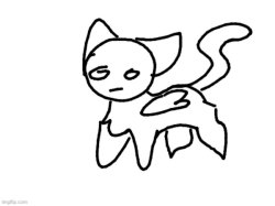 a lil chill winged cat Meme Template