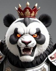 Shogun Lion Panda Meme Template