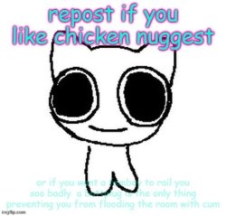 Repost if you like chicken nuggets Meme Template