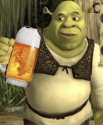 Shrek with Beer Meme Template