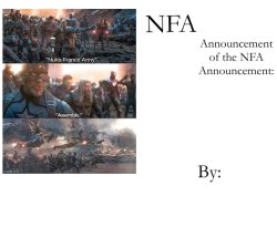 NFA Announcement/Members Template Meme Template
