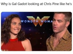 Gal Gadot Chris Pine Meme Template