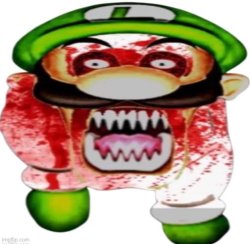 Scary Luigi Meme Template