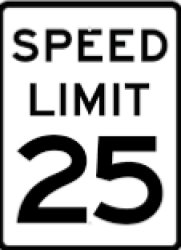 Speed limit 25 Meme Template