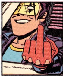 Mike Milligram middle finger Meme Template