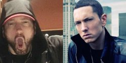 soyjack eminem vs chad eminem Meme Template