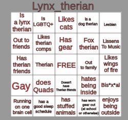 Therian bingo Meme Template