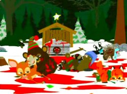 Woodland Critters Christmas Meme Template