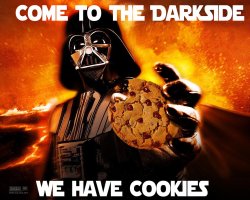 Come to the dark side we have cookies Meme Template