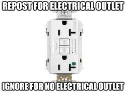 repost for electrical outlet Meme Template