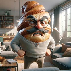 Mr Croissant Meme Template