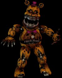 Nightmare Fredbear Meme Template