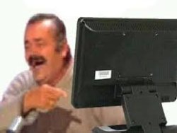 El ristas computer laugh Meme Template