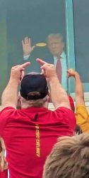 Donald Trump loses the sports fan vote - middle finger salute Meme Template