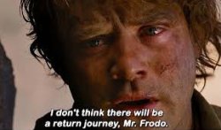 I Don't Think There Will Be A Return Journey, Mr. Frodo Meme Template