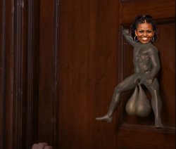 Michelle Michael Obama Balls Door Knocker Meme Template