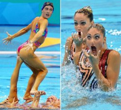 Lia Thomas tries synchronized swimming Meme Template