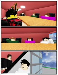 Boardroom suggestion but roblox Meme Template