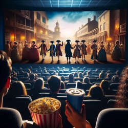 watch hamiltion from disney in theaters with popcorn Meme Template