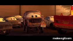Cars Rusteze scene Meme Template