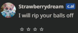 Strawberry Dream : I will rip your balls off Meme Template