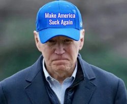 Biden blue hat Meme Template