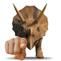 Triceratops Pointing Meme Template