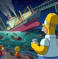 Simpsons Baltimore cargo ship bridge crash Meme Template