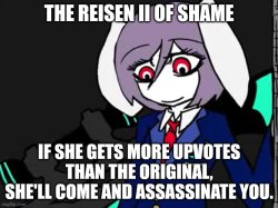 The Reisen II of shame Meme Template